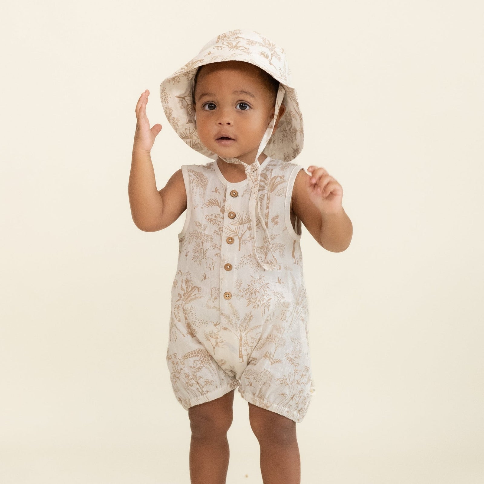 Organic Sleeveless Bubble Romper - Echo Market