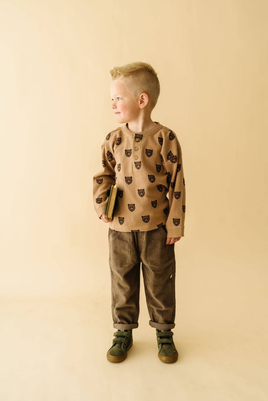 Organic Tee and Corduroy Pant Set | Espresso - Echo Market