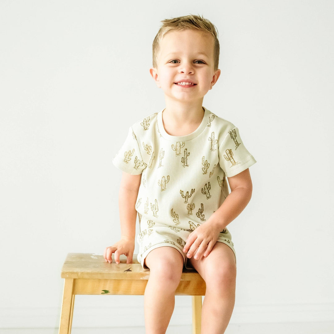 Organic Tee and Shorties Set | Cactus - Echo Market