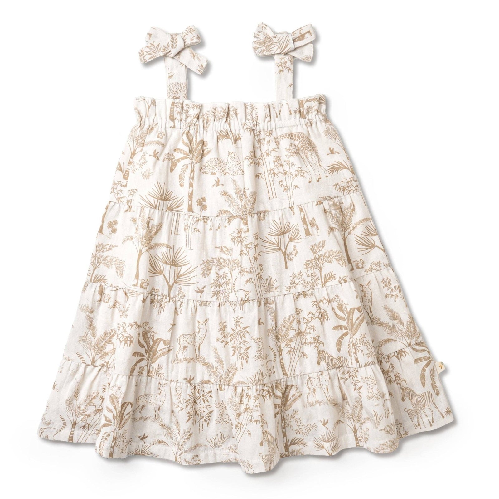 Organic Tiered Tie Dress - Echo Market