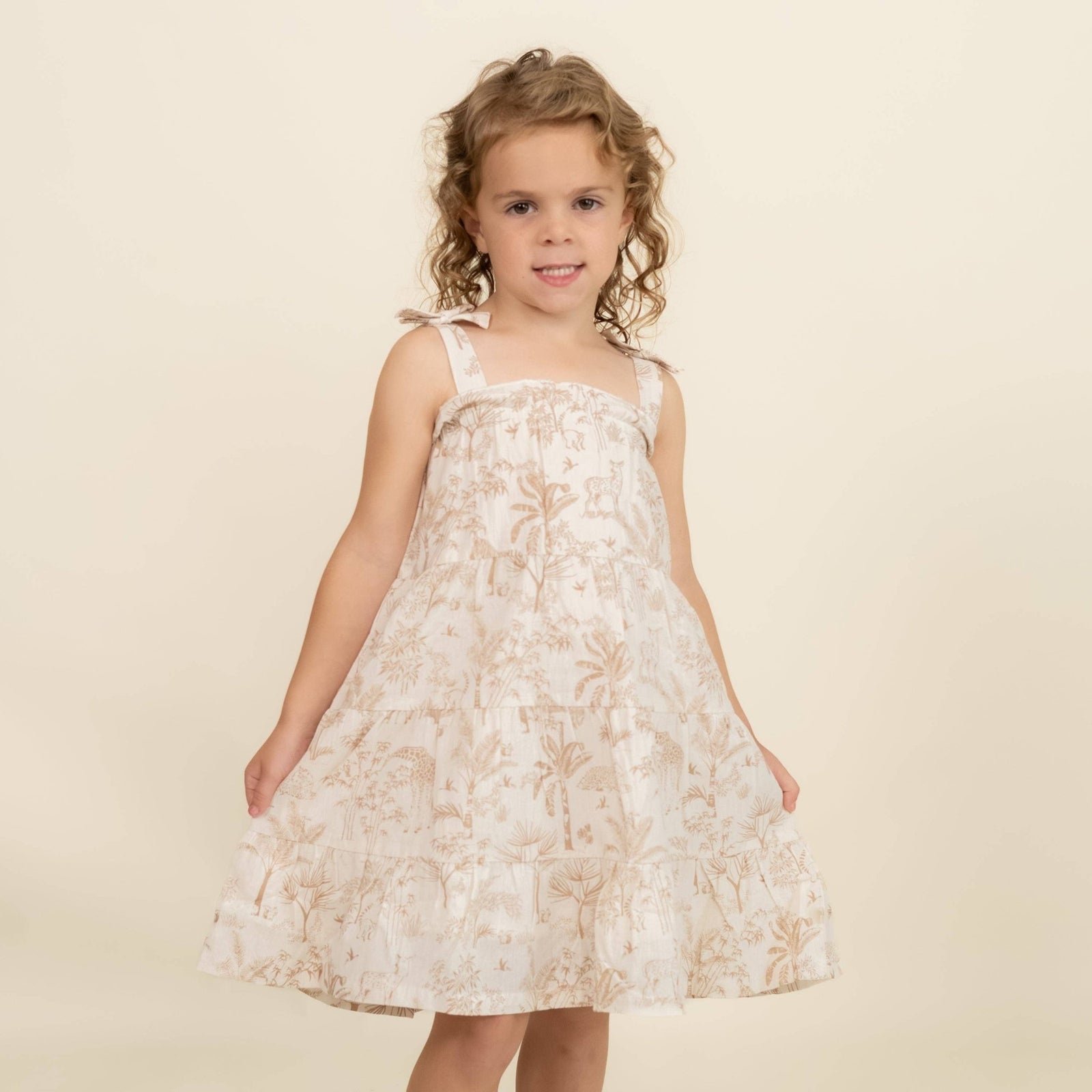 Organic Tiered Tie Dress - Echo Market