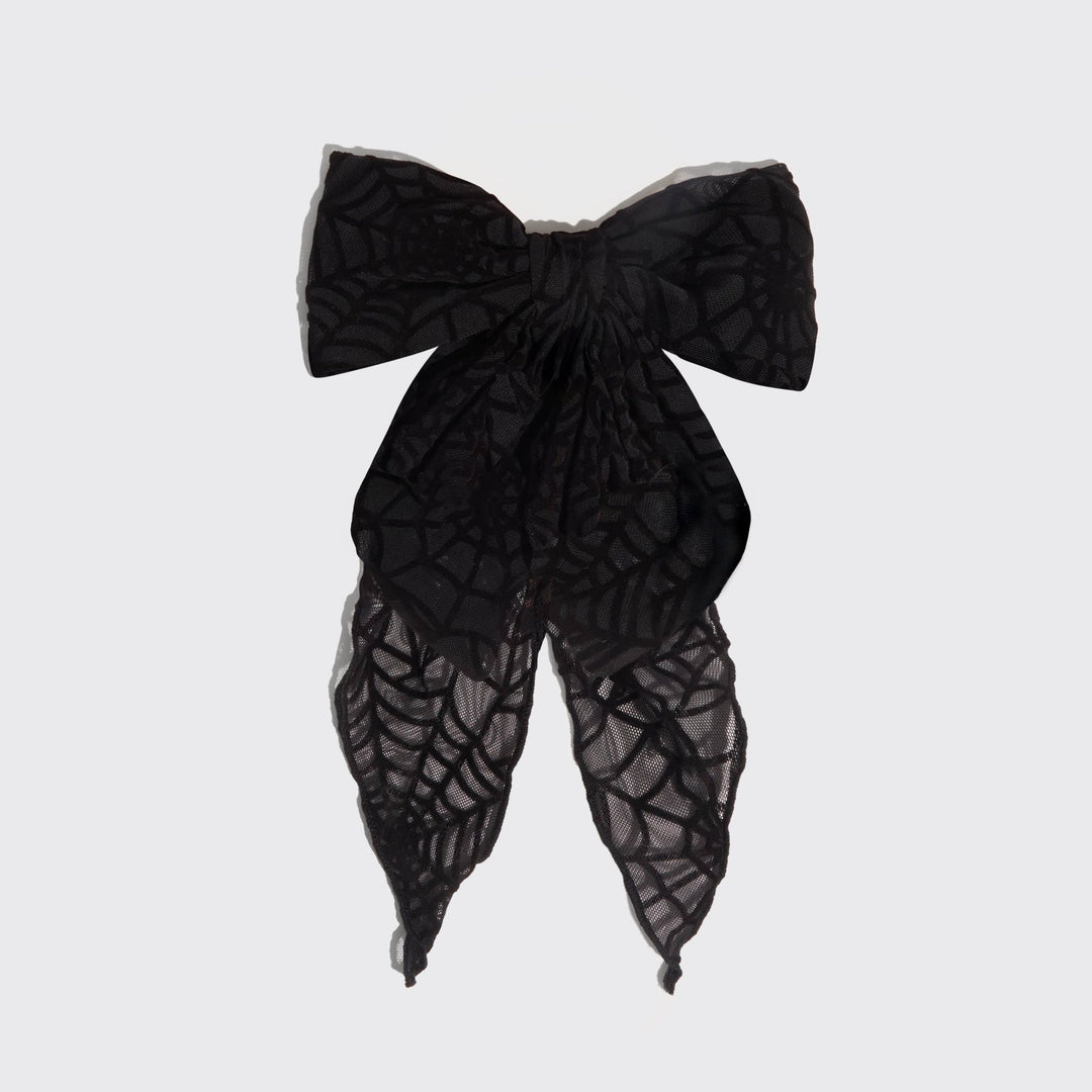 Oversized Bow Hair Clip | Spiderweb - Echo Market