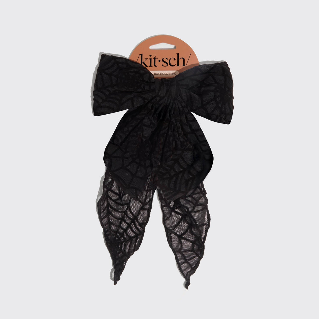 Oversized Bow Hair Clip | Spiderweb - Echo Market