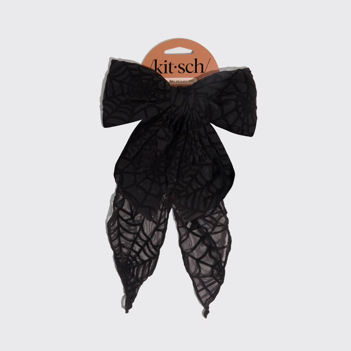 Oversized Bow Hair Clip | Spiderweb - Echo Market