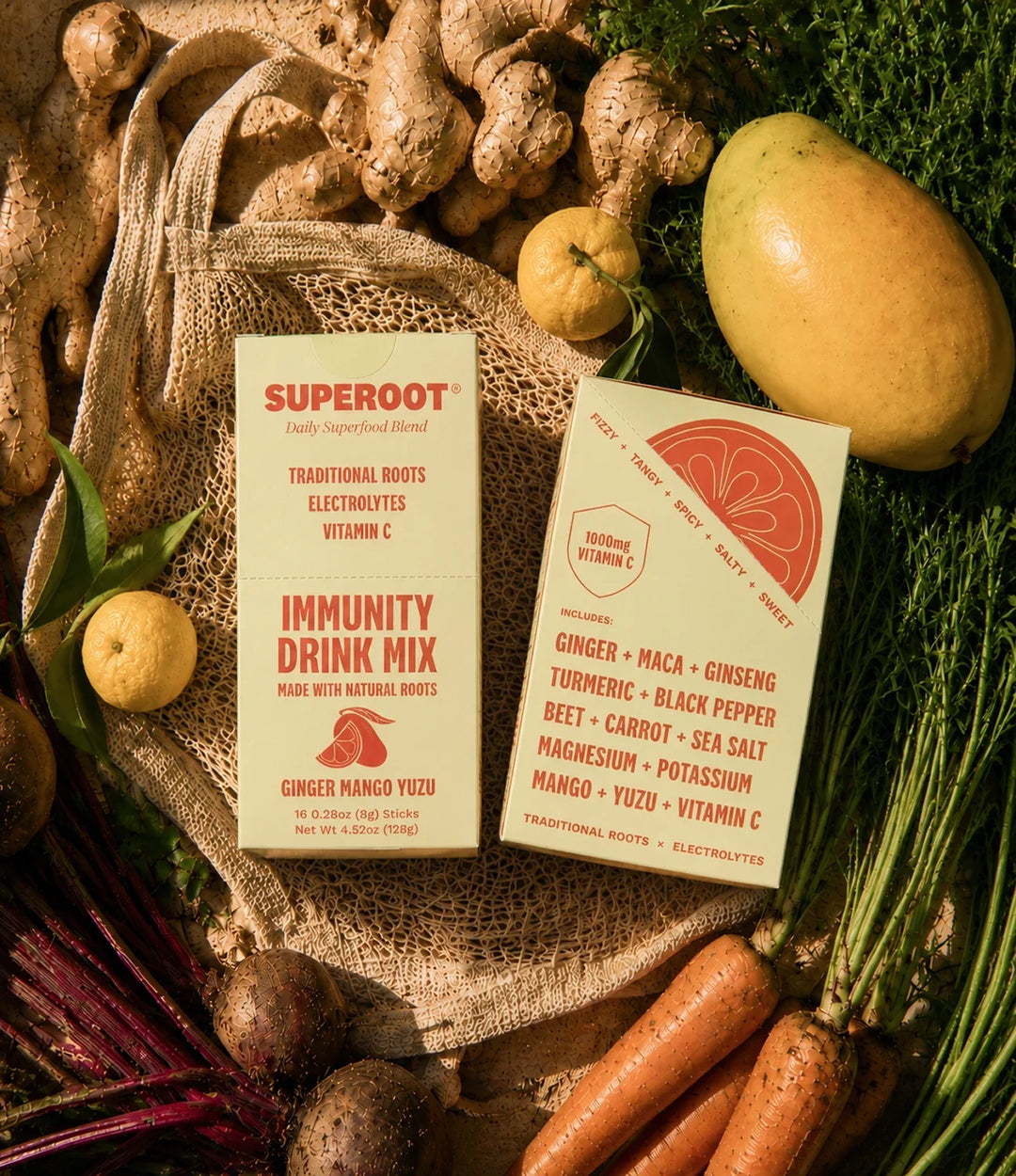 Superoot® Immunity Drink Mix  | Ginger Mango Yuzu