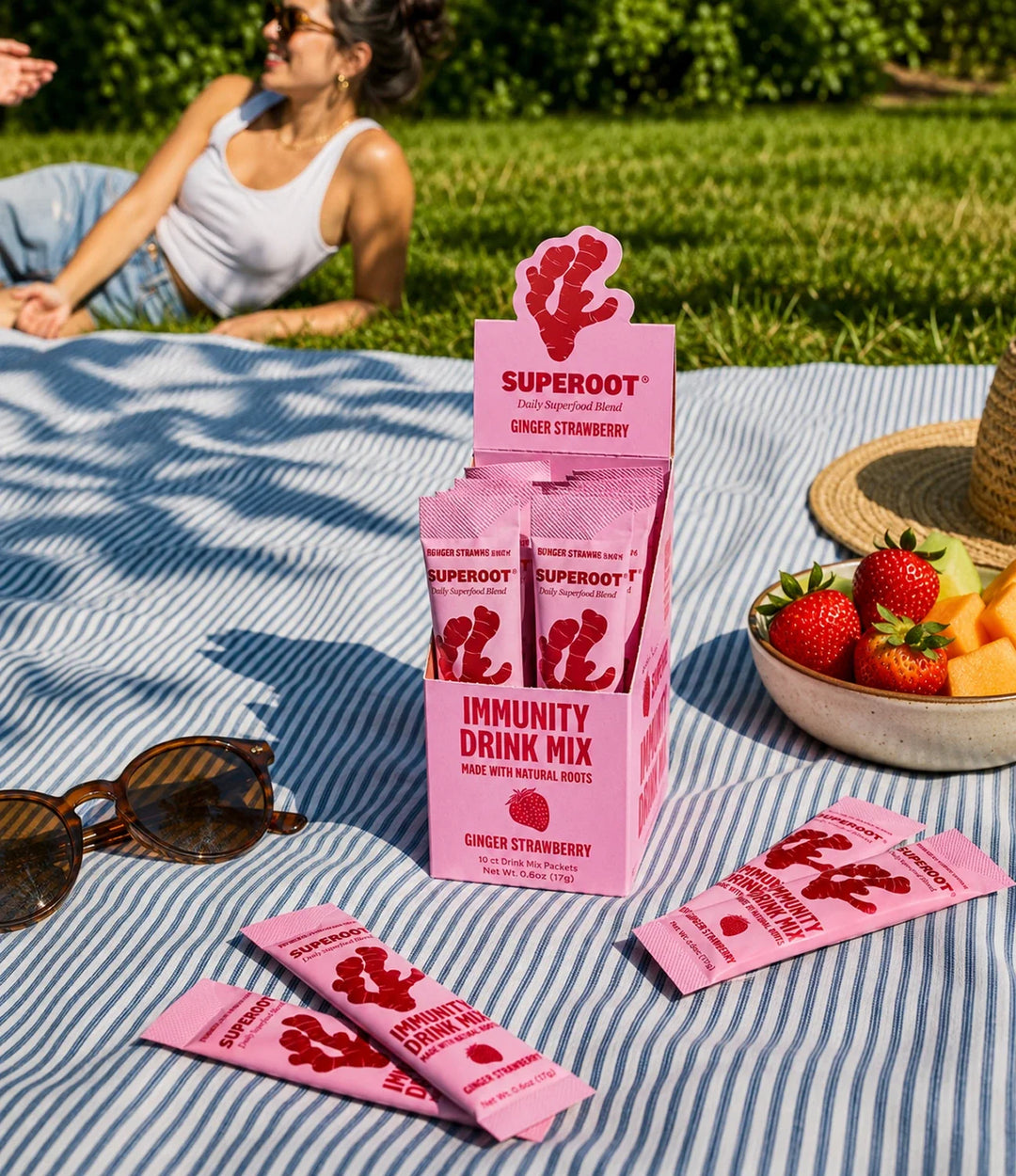 Superoot® Immunity Drink Mix | Ginger Strawberry