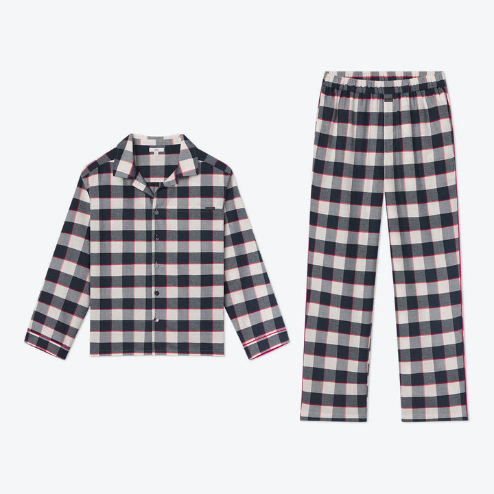 Pre - Order | Men's Brushed Flannel Button Up Set | Alpine Plaid - Echo Market