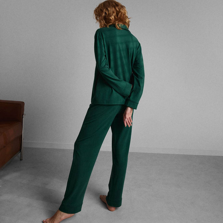 Pre - Order | Slumberknit™ Essential Button Down Pant Set | Hum Forest - Echo Market