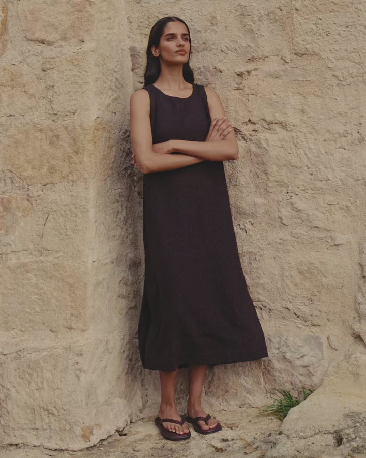 Organic Linen Easy Tank Dress