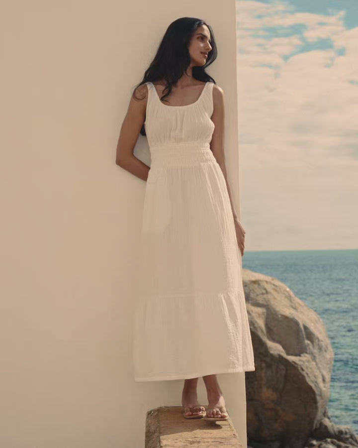 Organic Coastal Double Gauze Cami Dress