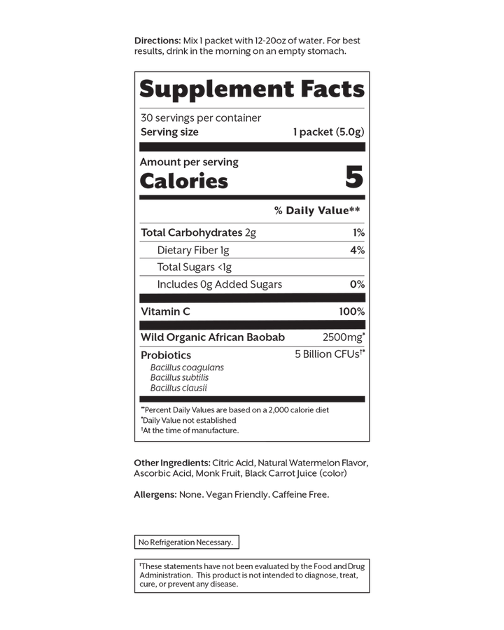 Debloat | Prebiotic + Probiotic | Fresh Watermelon