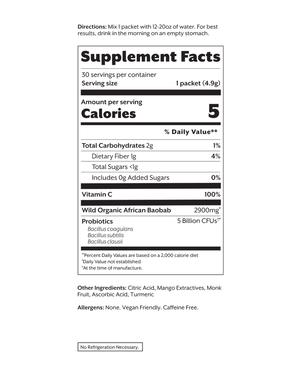 Debloat | Prebiotic + Probiotic | Tropical Mango