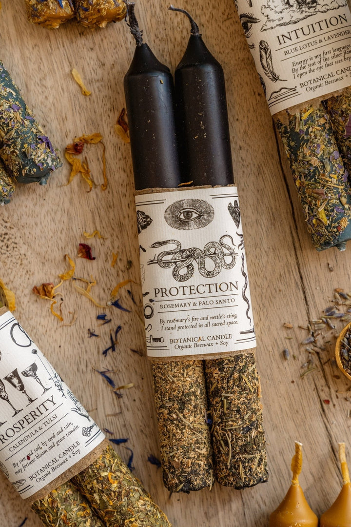 PROTECTION RITUAL CANDLE | Shadow Shield & Transmutation - Echo Market