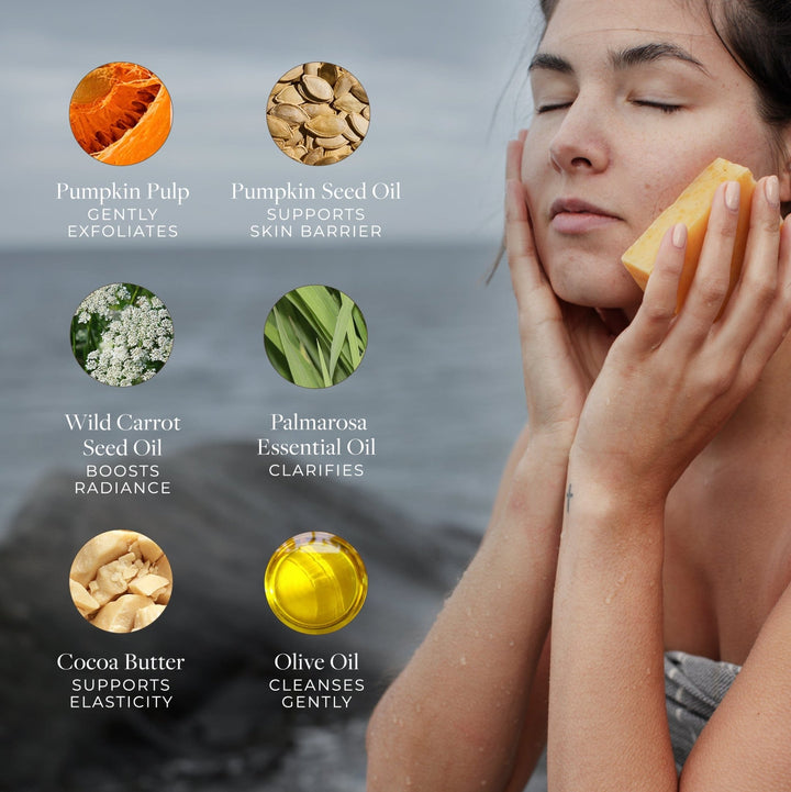 Pumpkin &amp; Wild Carrot Brightening Cleanser - Echo Market