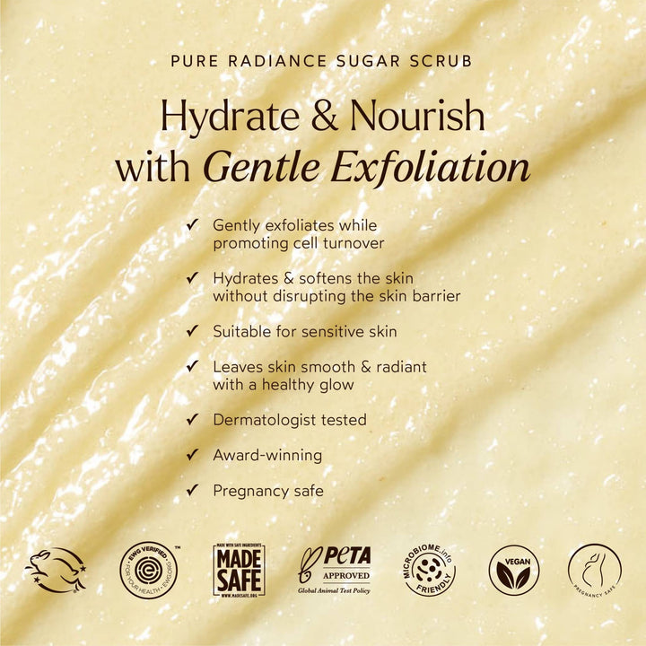 Pure Radiance Sugar Exfoliating Body Scrub - Echo Market