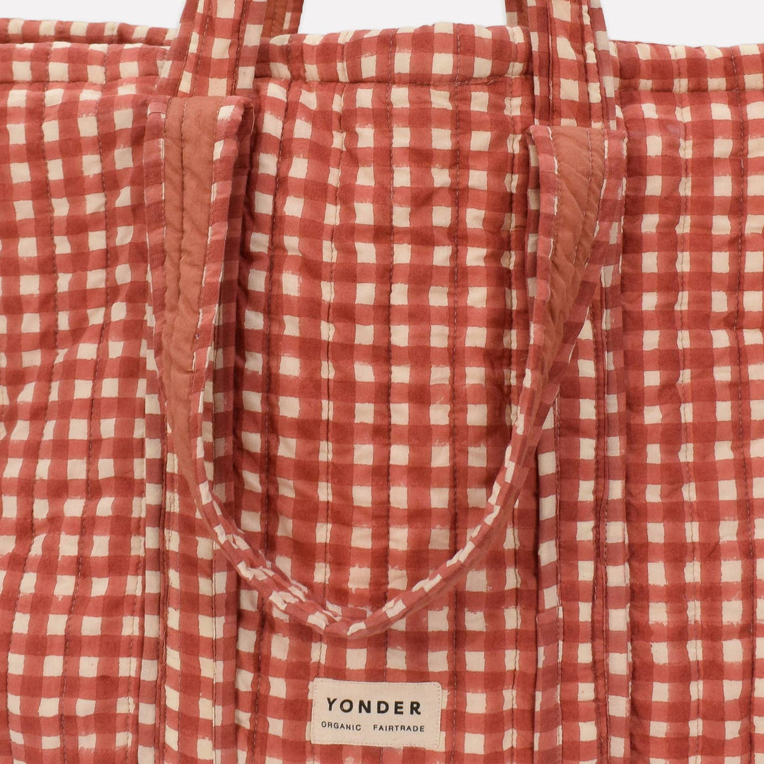 Quilted Carry All | Gingham | Ginger - Echo Market