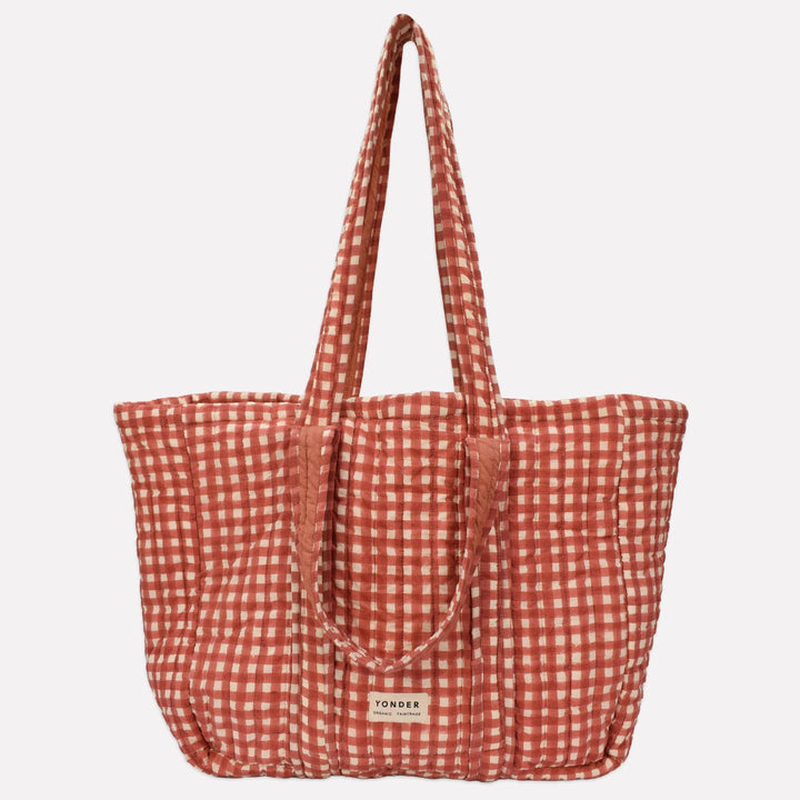 Quilted Carry All | Gingham | Ginger - Echo Market