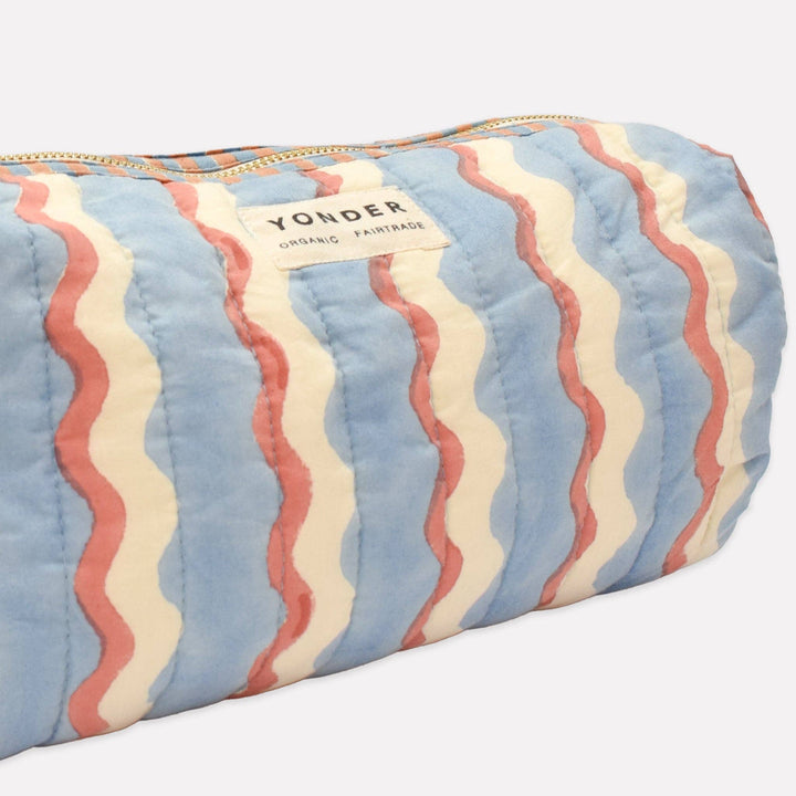  cylindrical pillow with wavy pattern and &