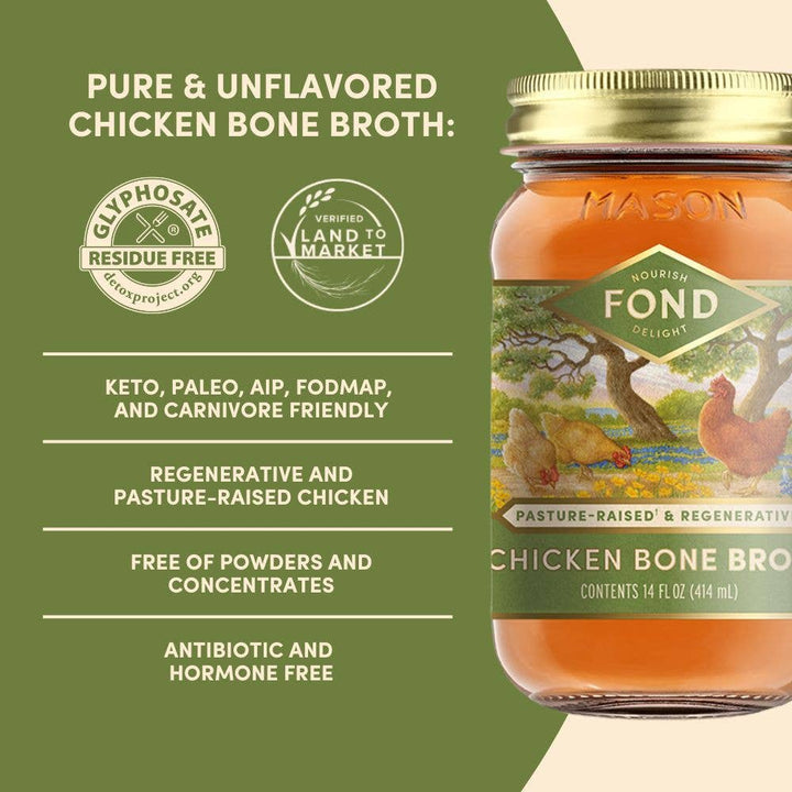 Regenerative Pasture - Raised Chicken Bone Broth - Echo Market