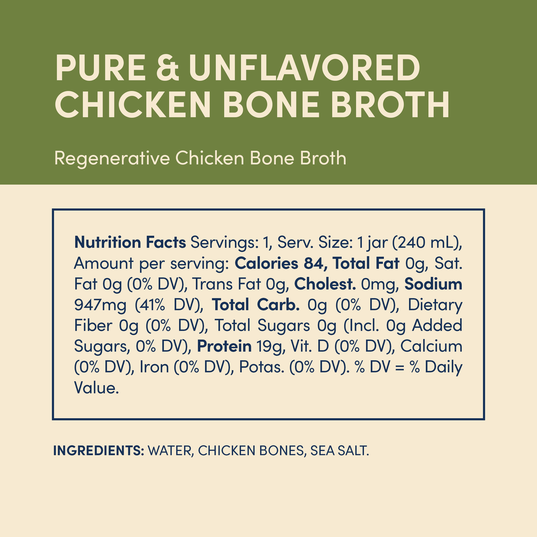 Regenerative Pasture - Raised Chicken Bone Broth - Echo Market