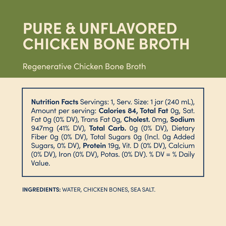 Regenerative Pasture - Raised Chicken Bone Broth - Echo Market