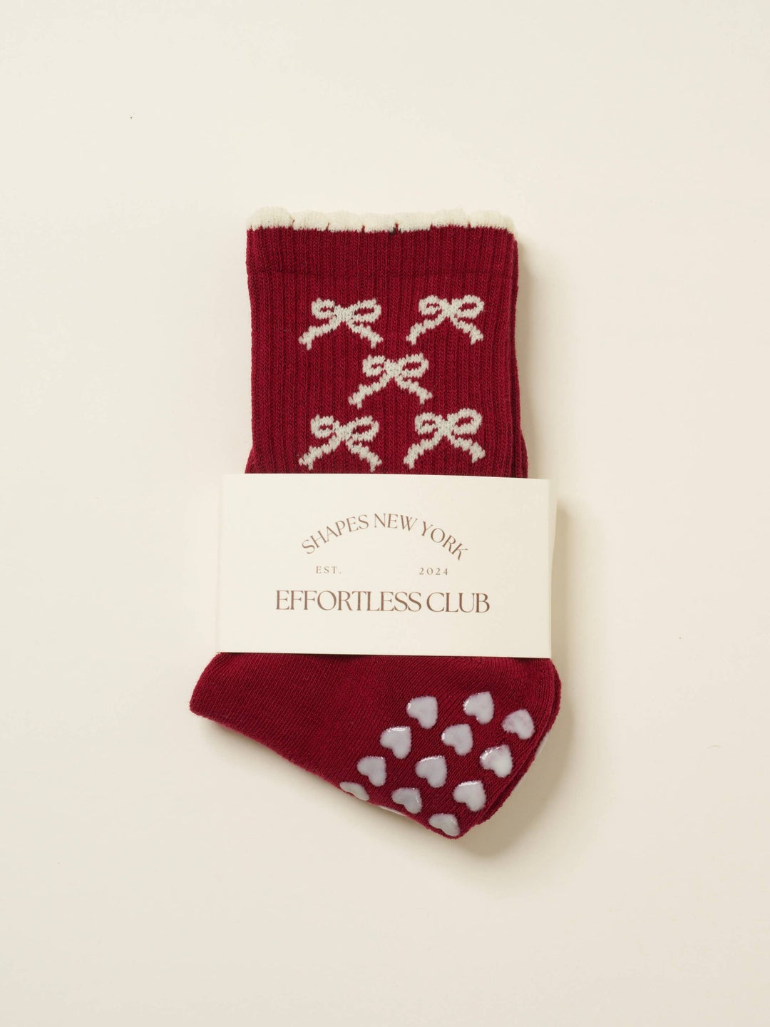🎀 Ribbon Petal Grip Sock | Pilates Socks - Echo Market