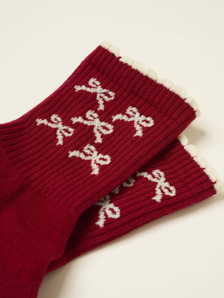 🎀 Ribbon Petal Grip Sock | Pilates Socks - Echo Market