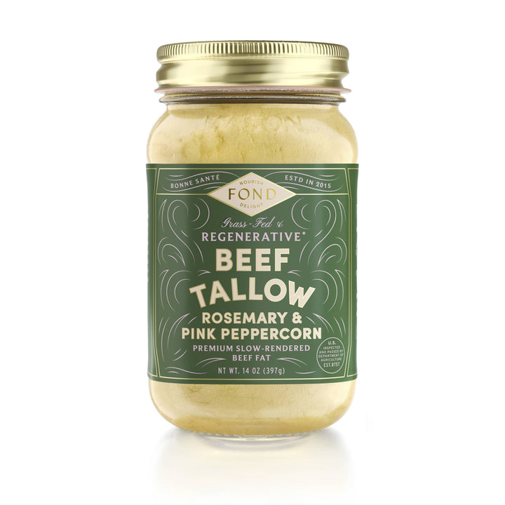 Rosemary & Pink Peppercorn Regenerative Beef Tallow - Echo Market