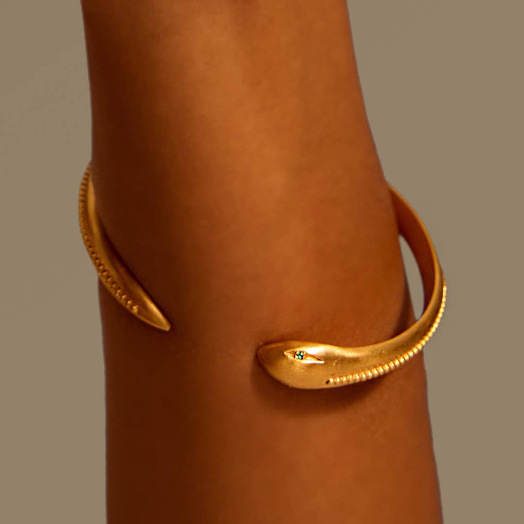 Sacred Guidance Snake Cuff Bracelet - Echo Market