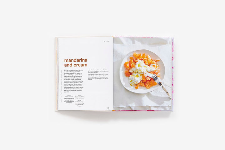 Open cookbook showing a recipe for &