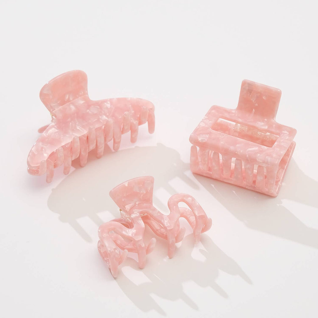 Saltwater Pink | Small/Medium Claw Clips - Echo Market