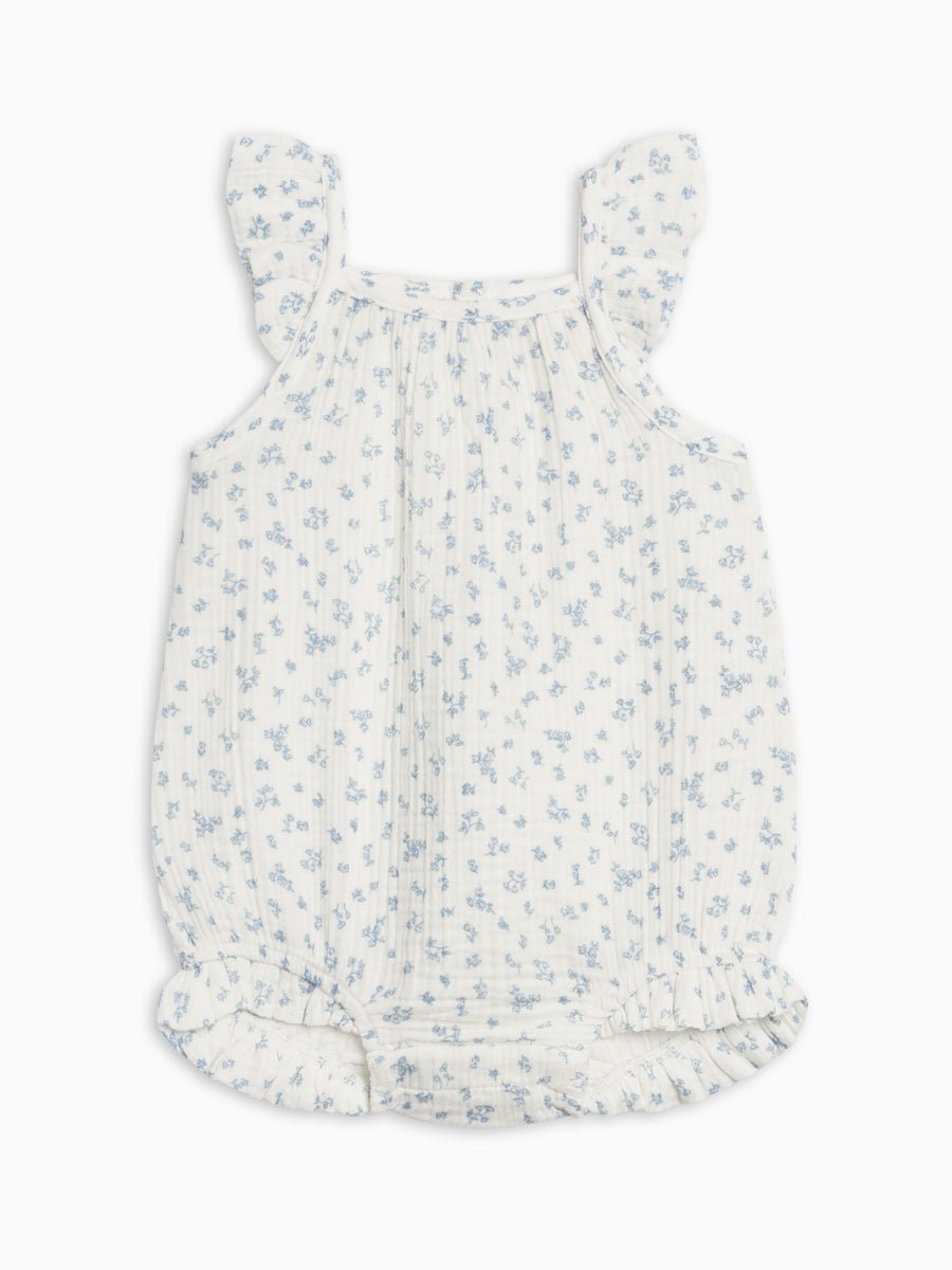 Sandra Muslin Tank Bubble Romper | Rosebay Floral | Coconut + Sea - Echo Market