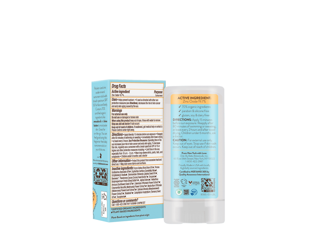 Sensitive Baby Mineral Sunscreen Stick | SPF50 - Echo Market