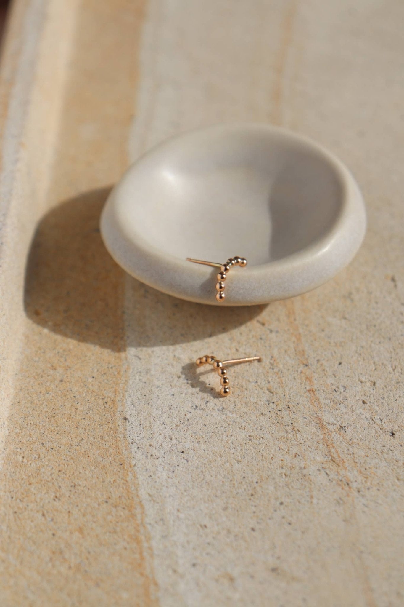 Sequin Arc Studs | 14k Gold Fill - Echo Market