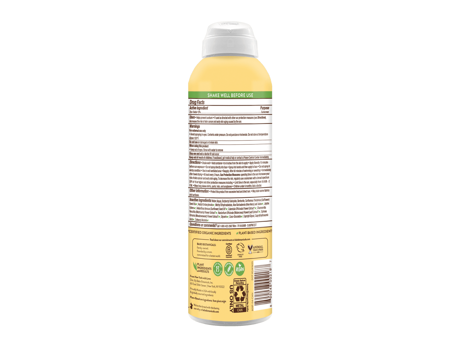 Sheer Zinc Mineral Sunscreen Spray | SPF30 - Echo Market