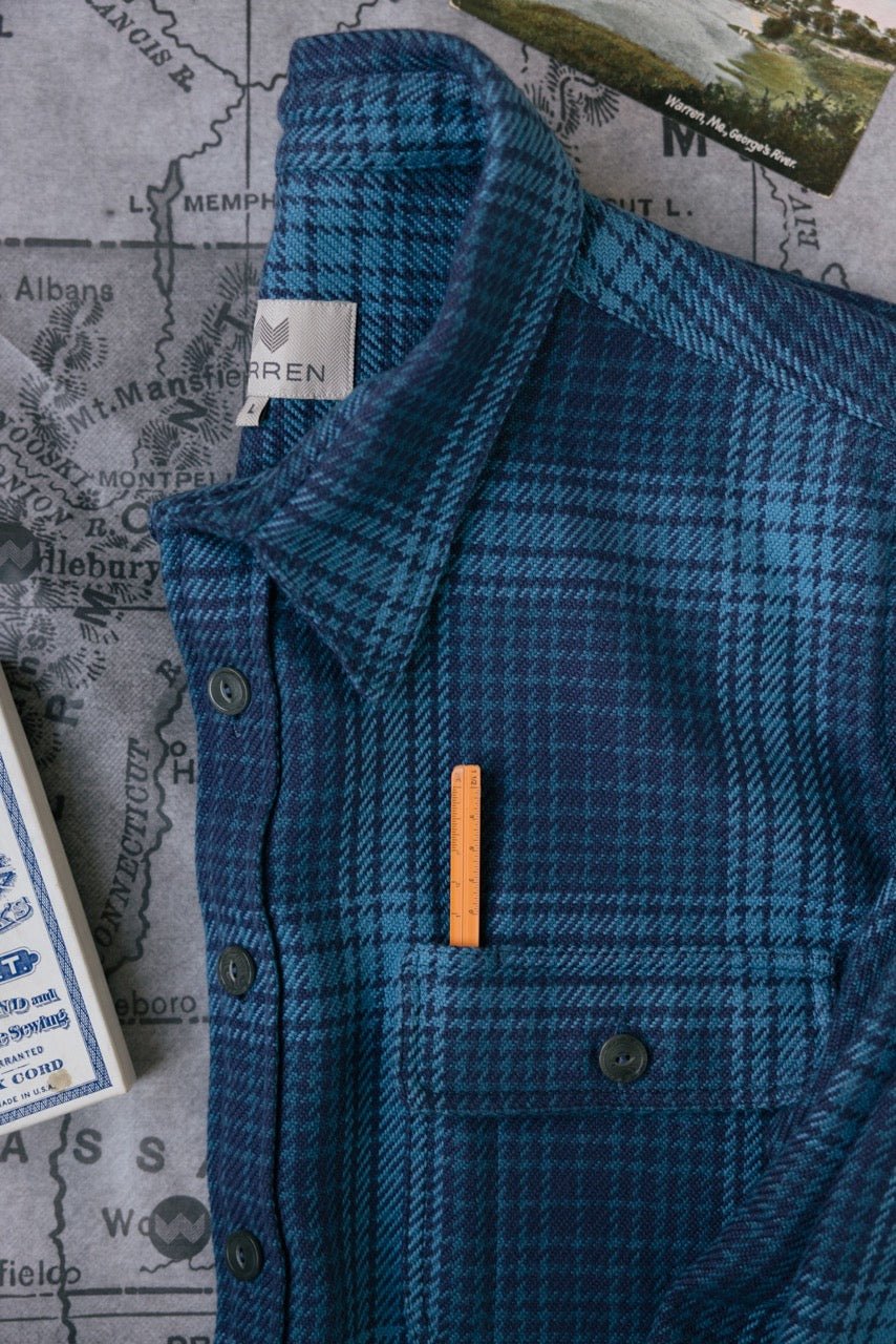 Six Season Flannel | Blue Hour Ombre Plaid - Echo Market