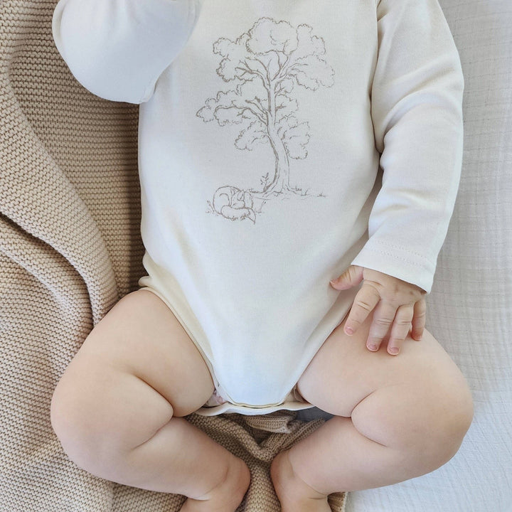 Sleepy Fox Print Onesie - Echo Market