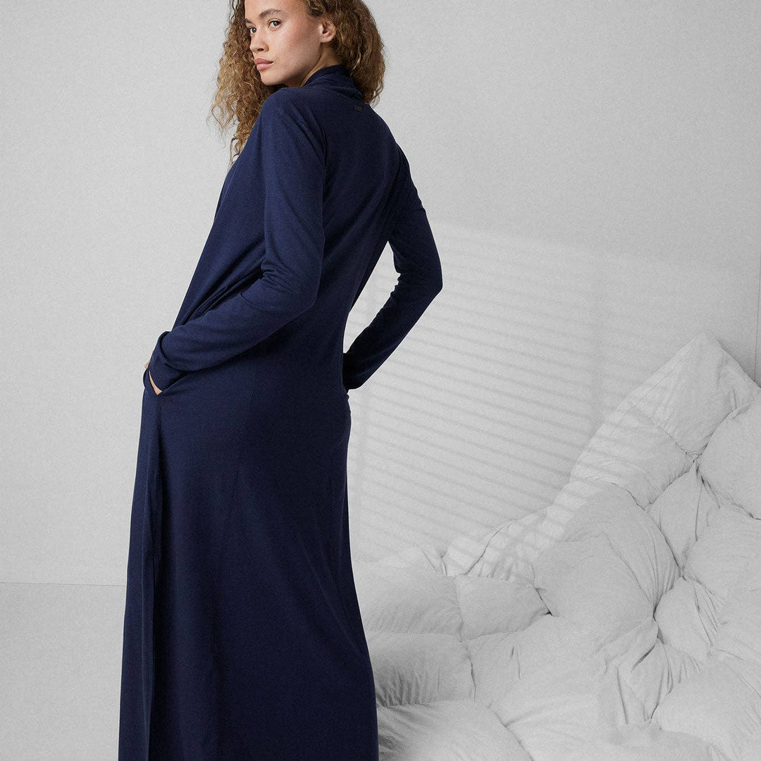 Slumberknit™ Maxi Robe | Deep Blue - Echo Market