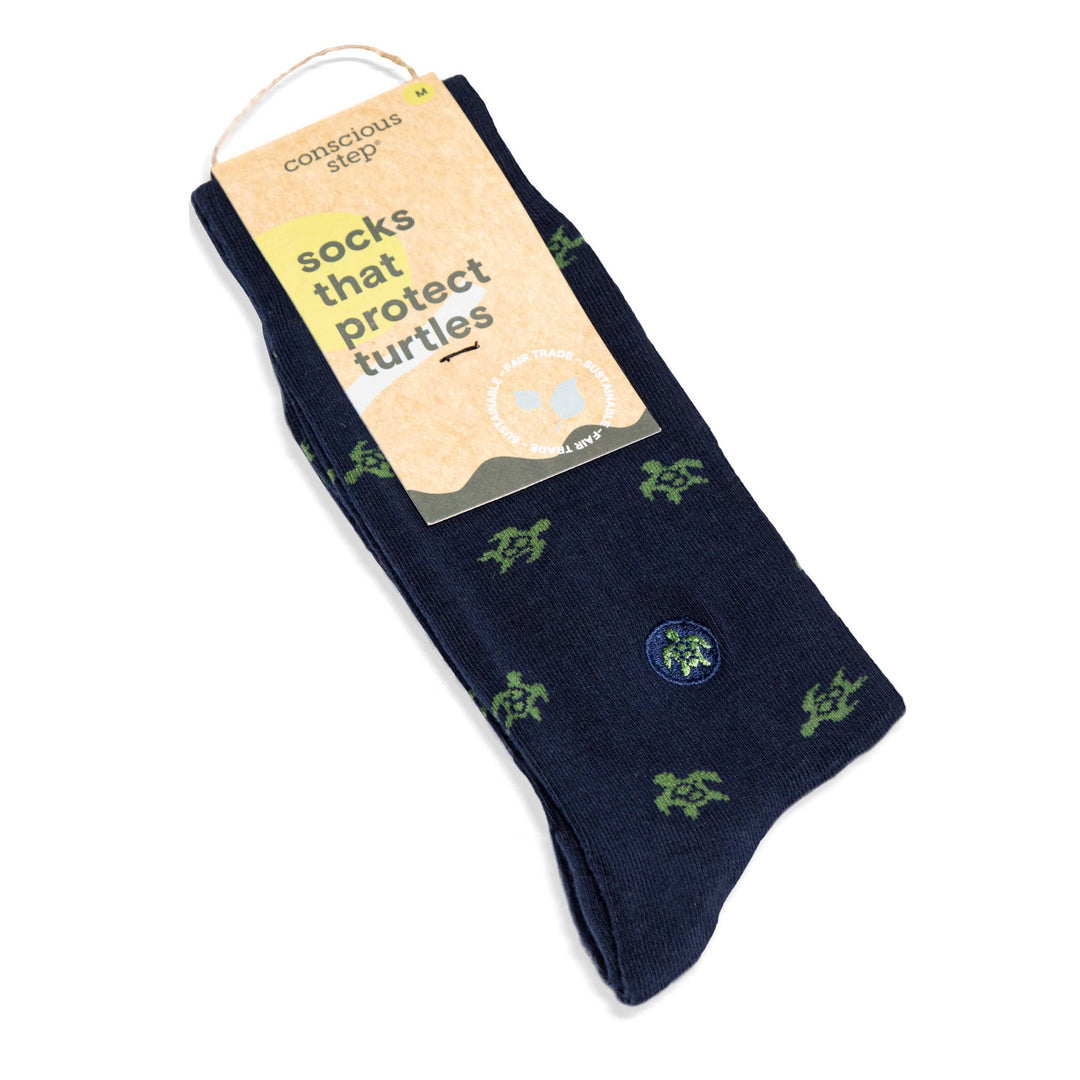 Socks that Protect Turtles | Navy Turtles - Echo Market