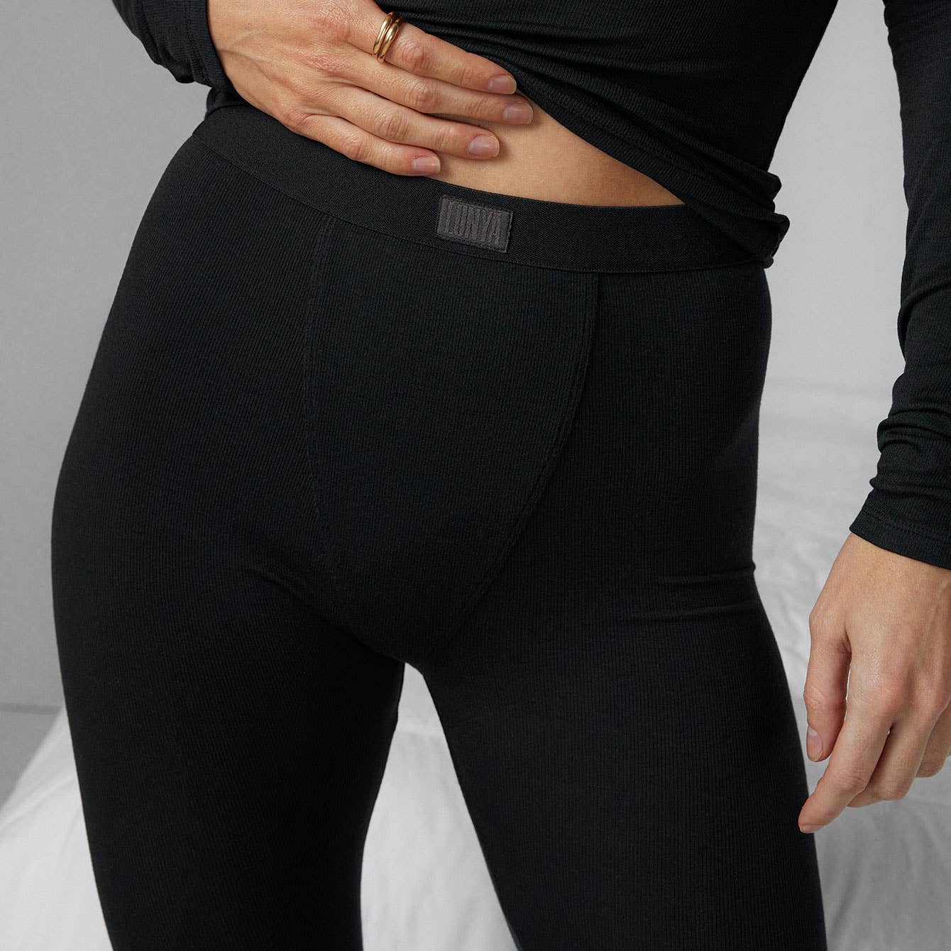 Soft Modal Rib Legging | Immersed Black - Echo Market