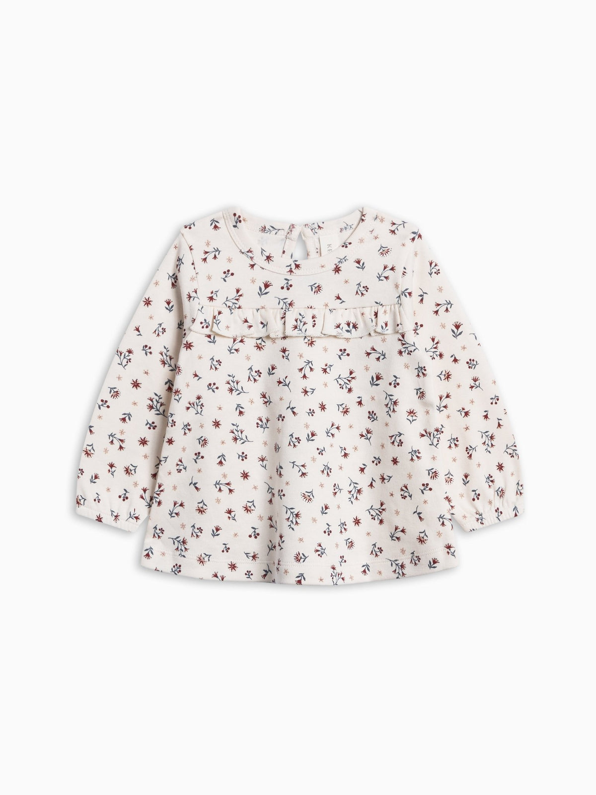 Sorren Ruffle Long Sleeve Top | Cassia Floral - Echo Market
