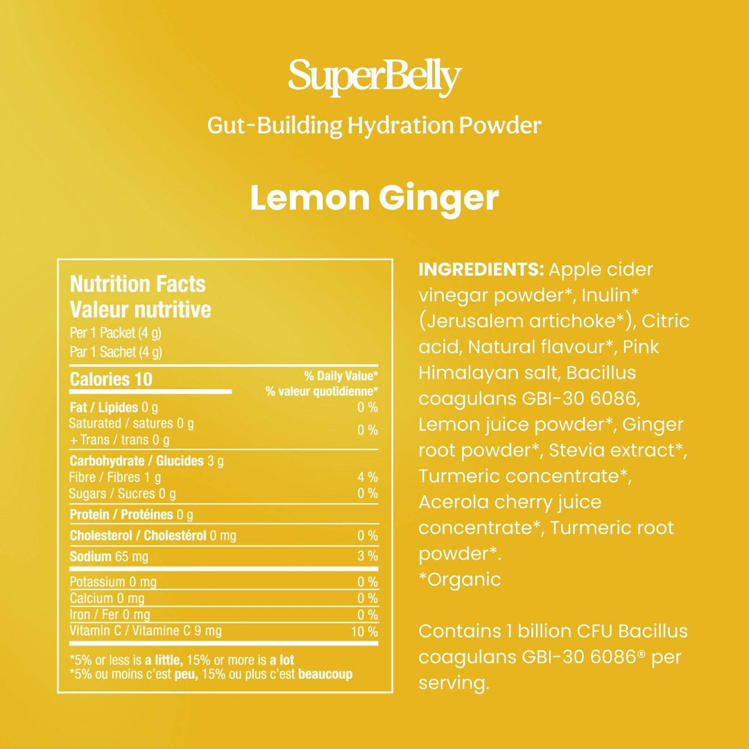 SuperBelly Hydration & Gut Mix | Lemon Ginger - Echo Market