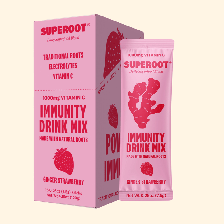 Superoot® Immunity Drink Mix | Ginger Strawberry - Echo Market