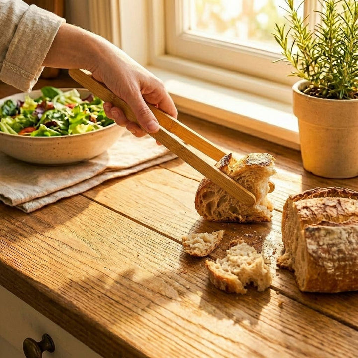 Sustainable Bamboo Tongs - Echo Market