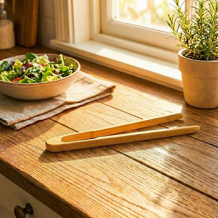 Sustainable Bamboo Tongs - Echo Market