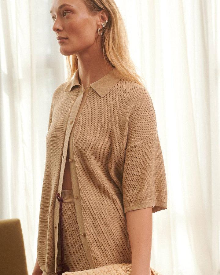 Sutemos | Straw Cotton T-Shirt - Echo Market