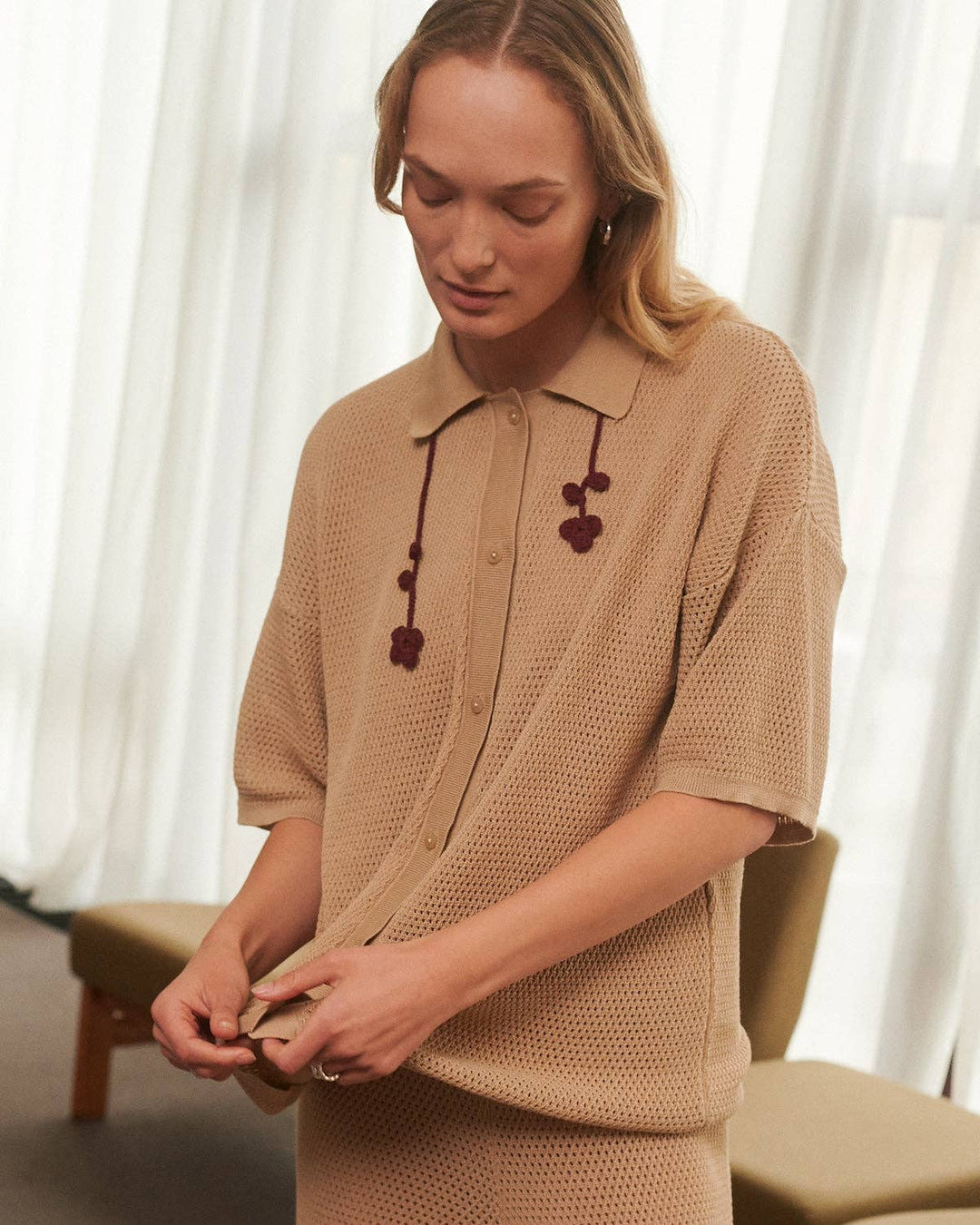 Sutemos | Straw Cotton T-Shirt - Echo Market