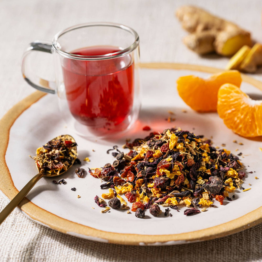 Tangerine Ginger Organic Loose Herbal Tea - Echo Market