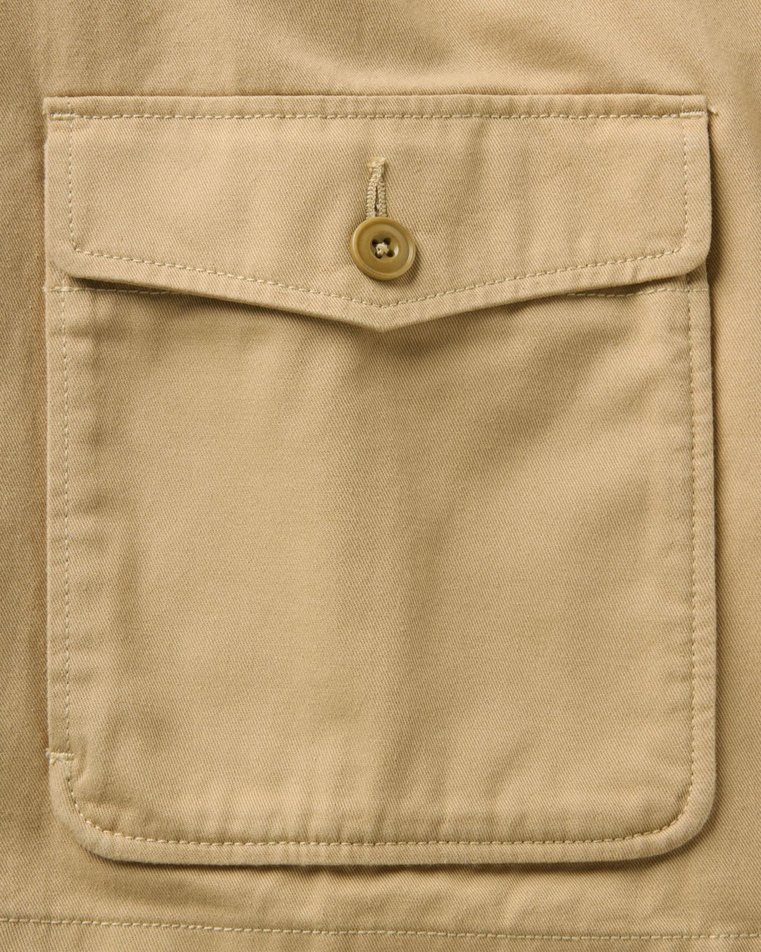 Close-up of a pocket with a button