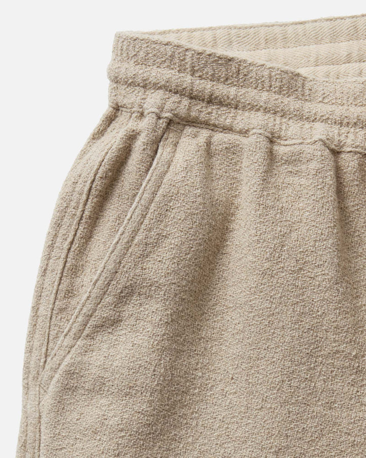 The Apres Short | Heather Oat Crepe - Echo Market